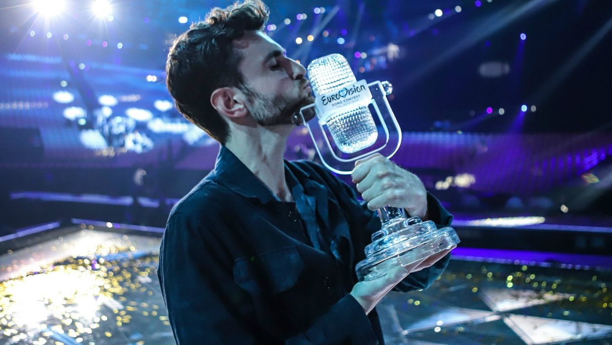 I to właśnie do niego powędrowało eurowizyjne trofeum (fot. Thomas Hanses/EBU)