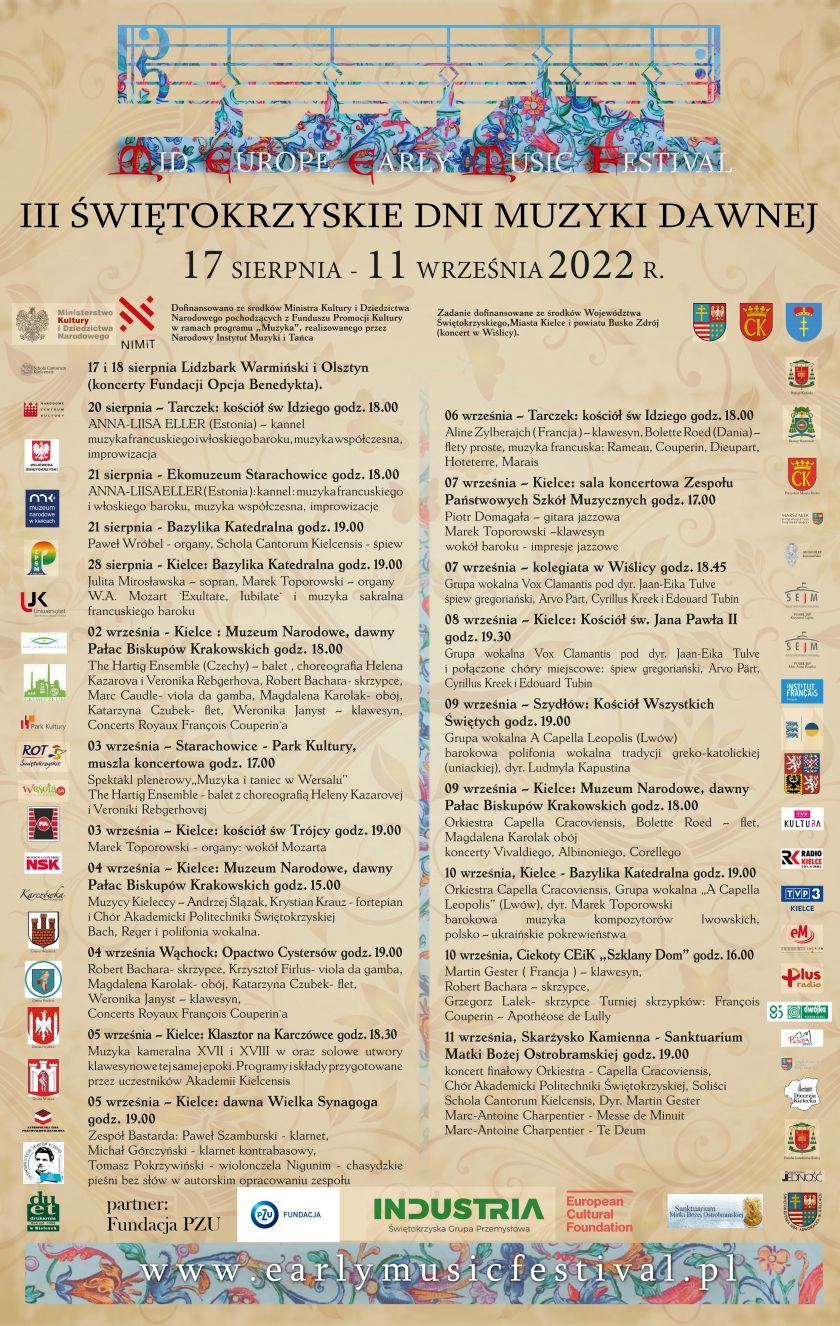 Mid-Europe Early Music Festival  2022 Kielce:  Pokrewieństwa