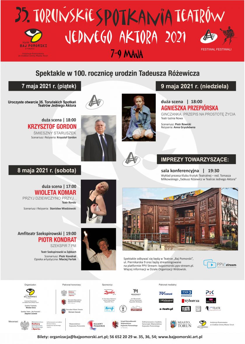 35. TORUŃSKIE SPOTKANIA TEATRÓW JEDNEGO AKTORA