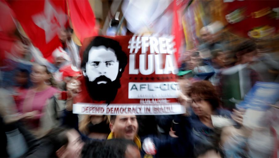 Były prezydent Luiz Inacio Lula da Silva został skazany za korupcję (fot. PAP/EPA/Fernando Bizerra Jr.)