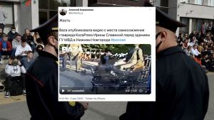 Dzień wcześniej w mieszkaniu dziennikarki przeprowadzono rewizję (fot. PAP/EPA/STRINGER, tt/@Kirilenko_a)