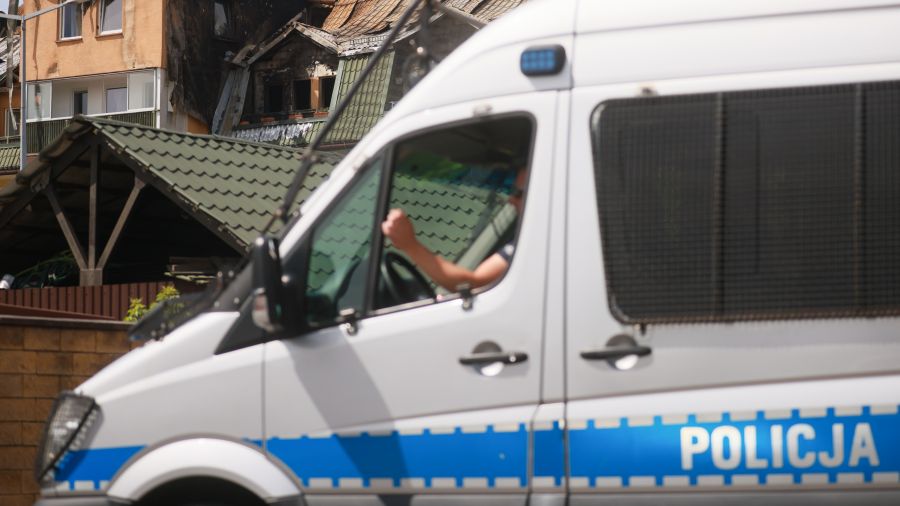 Pożar w Ząbkach. Fot. Leszek Szymański/PAP