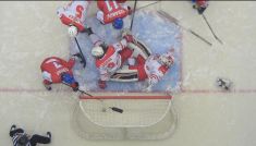 Polska – Czechy, hokej (fot. TVP)