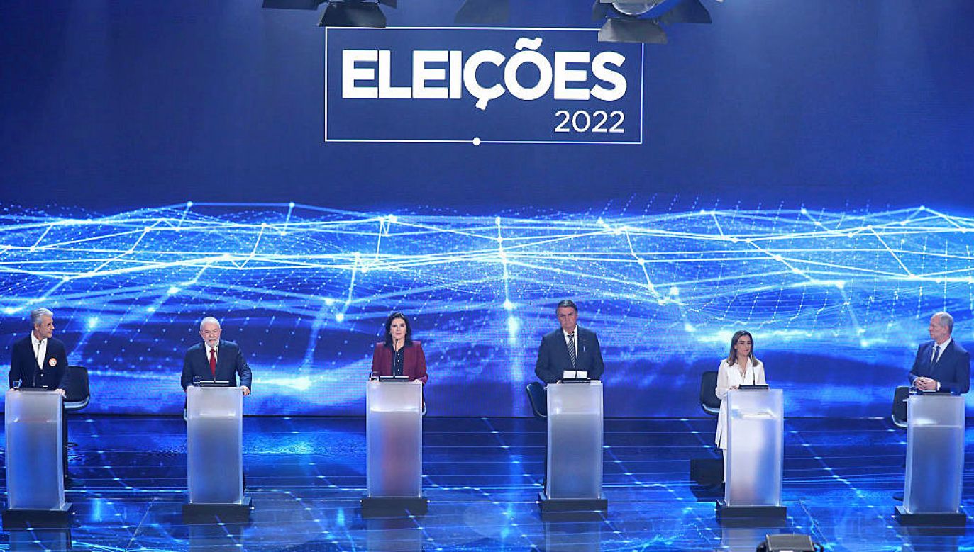 Debata przed wyborami prezydenckimi w Brazylii (fot. Rodrigo Paiva/Getty Images)