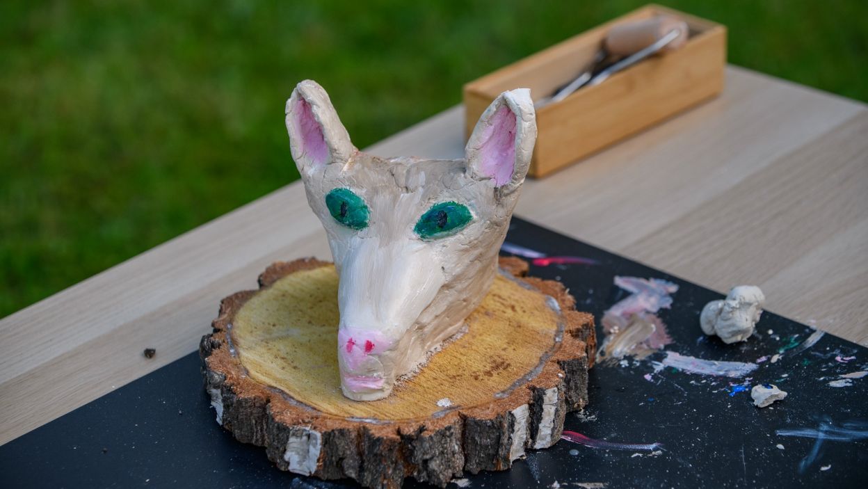 Tematem plastycznych zajęć były, a jakże inaczej, kozy (fot. TVP)