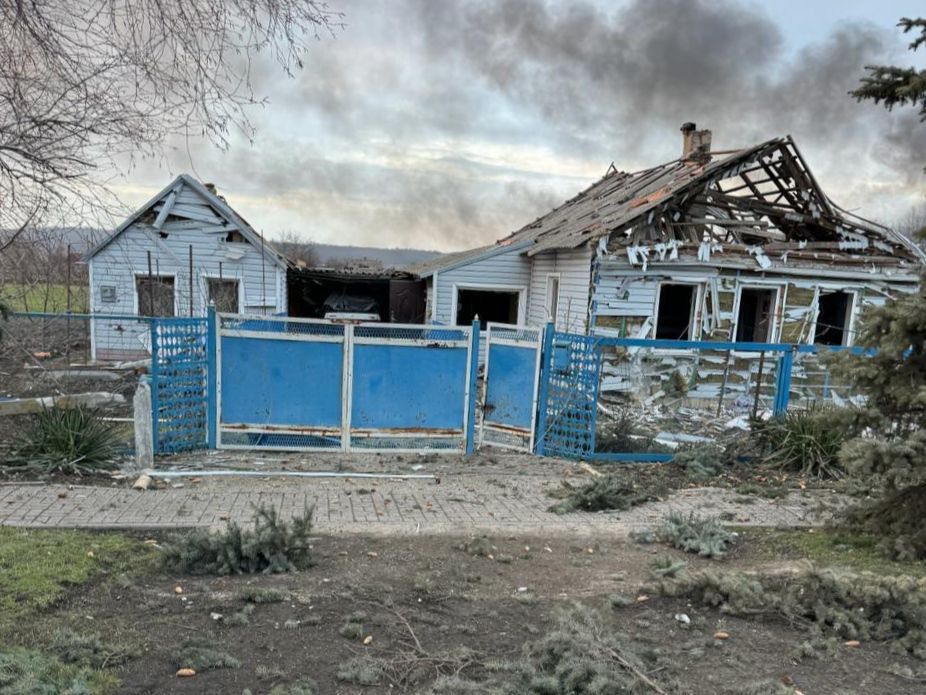 Расейцы абстралялі сяло Канстанцінопальскае Данецкай вобласці. (Фота: VadimFilashkin_donoda / Telegram)