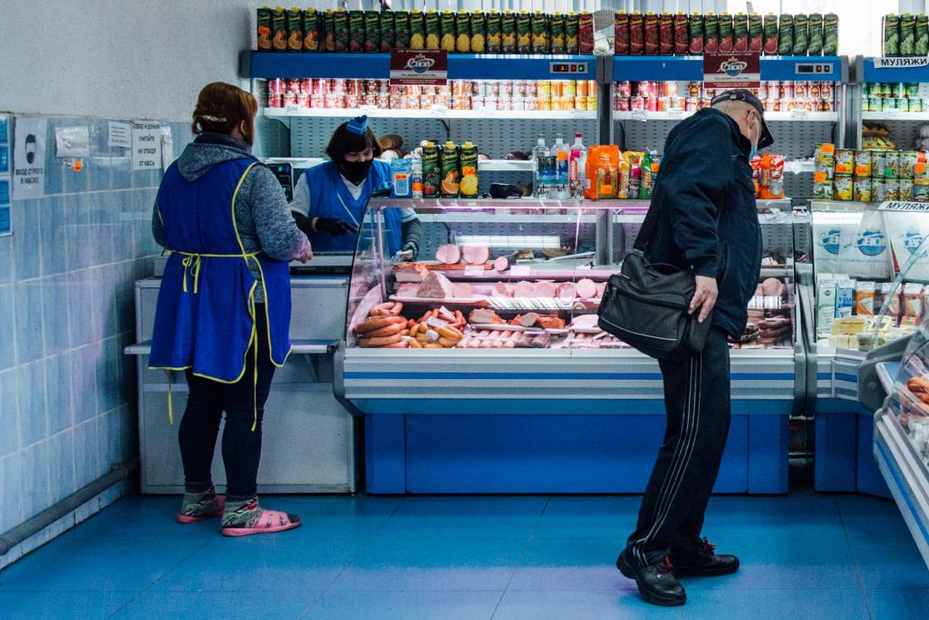 Камароўскі рынак. Менск, Беларусь. 24 лютага 2021 года. (Фота: ТК / Белсат)