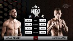 HFO: Aim High. Michał Gęsiarz – Patryk Radoń (70 kg) (fot. TVP)