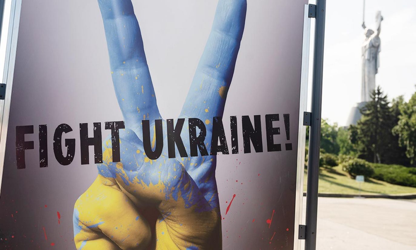 Plakat w Kijowie