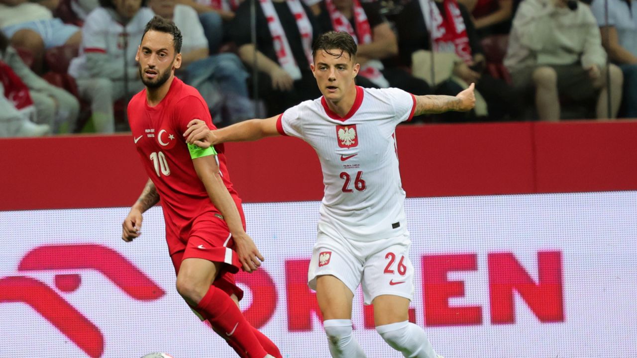 Kacper Urbański w meczu z Turcją (fot. Getty Images)