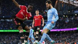Aaron Wan-Bissaka i Bernardo Silva są łączeni z Barceloną (fot. Getty Images)