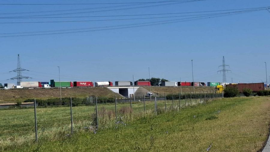 Korek na S11, zachodnia obwodnica Poznania (fot. Krzysztof Czub)