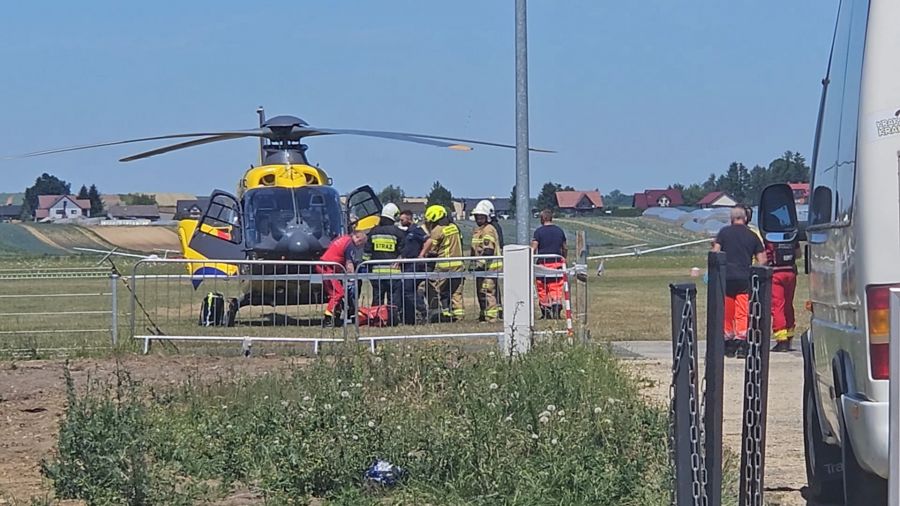 Wypadek instruktora skoków spadochronowych