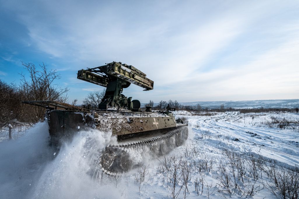 Украінскія вайскоўцы ў Данецкай вобласці. 13 студзеня 2024 года. (Фота: AA/ABACA / Abaca Press / Forum)