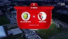 Stal Stalowa Wola – Pogoń Siedlce. Piłka nożna, 2. liga, 19. kolejka (fot. TVP SPORT)