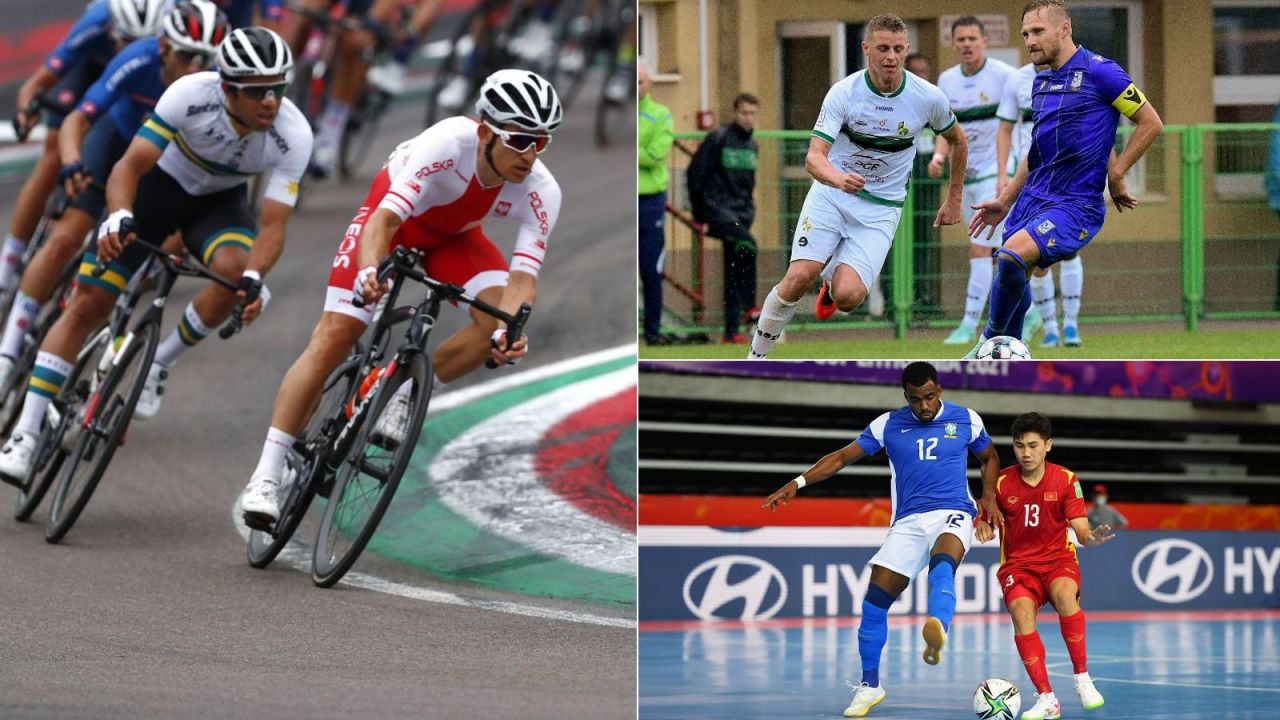 Niedziela 26.09.2021 w TVP Sport: plan transmisji na żywo: MŚ w kolarstwie szosowym, 2. liga, MŚ w futsalu