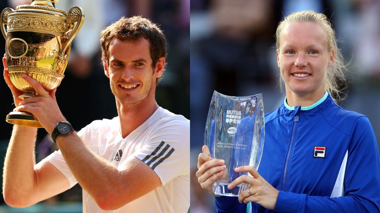 Andy Murray i Kiki Bertens (fot. Getty Images)