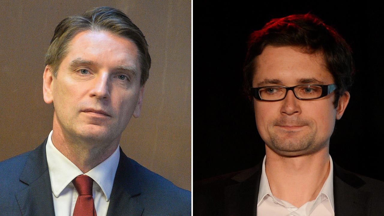 Tomasz Lis i Szymon Jadczak (fot.  Lukasz Dejnarowicz / Forum; PAP/Bartłomiej Zborowski)