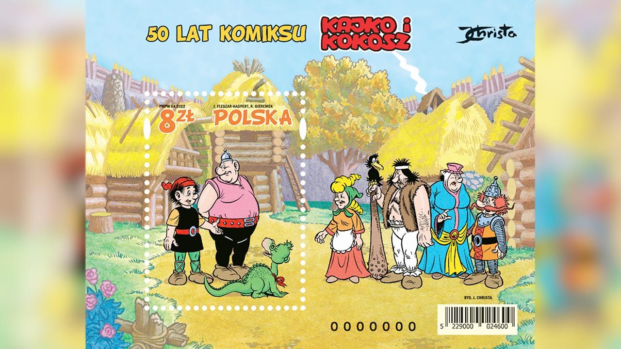 Bohaterowie kultowego komiksu trafią na poczty przed Dniem Dziecka (fot. www.poczta-polska.pl)