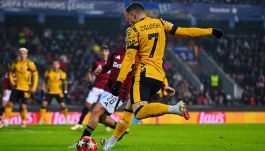 Piotr Zieliński w meczu ze Spartą Praga (fot. Getty).