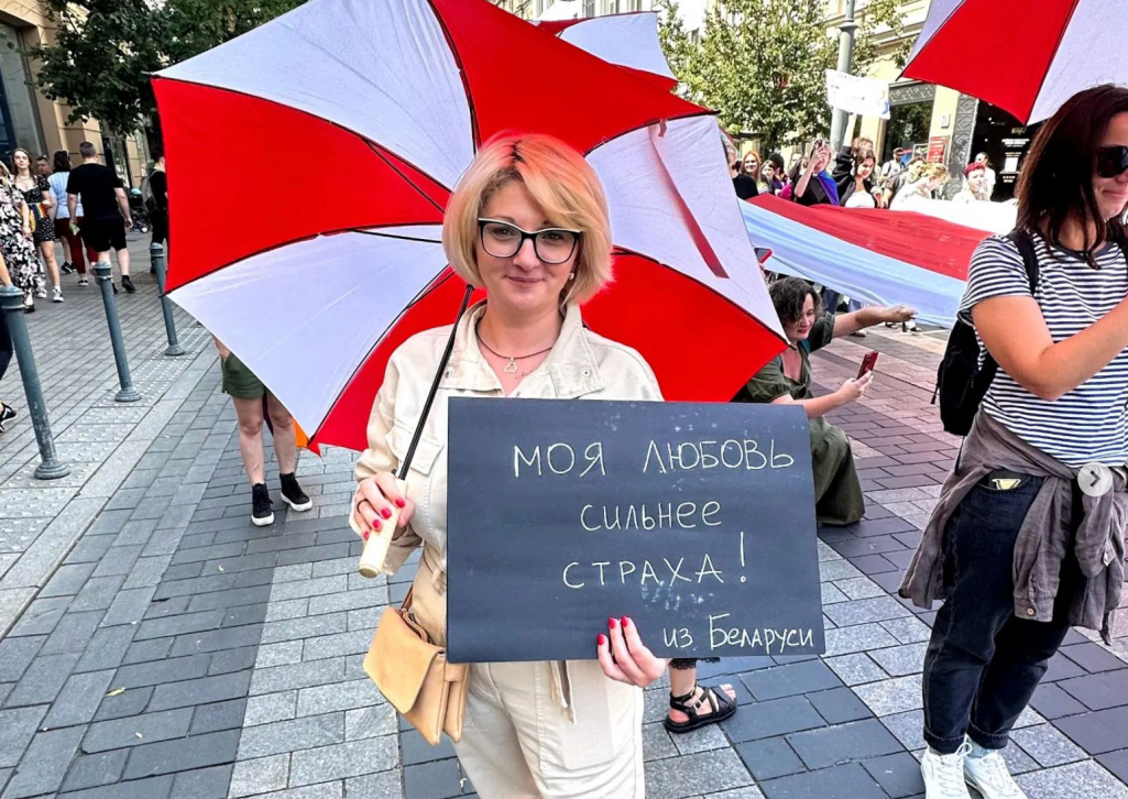 Вольга Зазулінская ў Вільні ў 2023 годзе. Фота: olga_zazik / Instagram