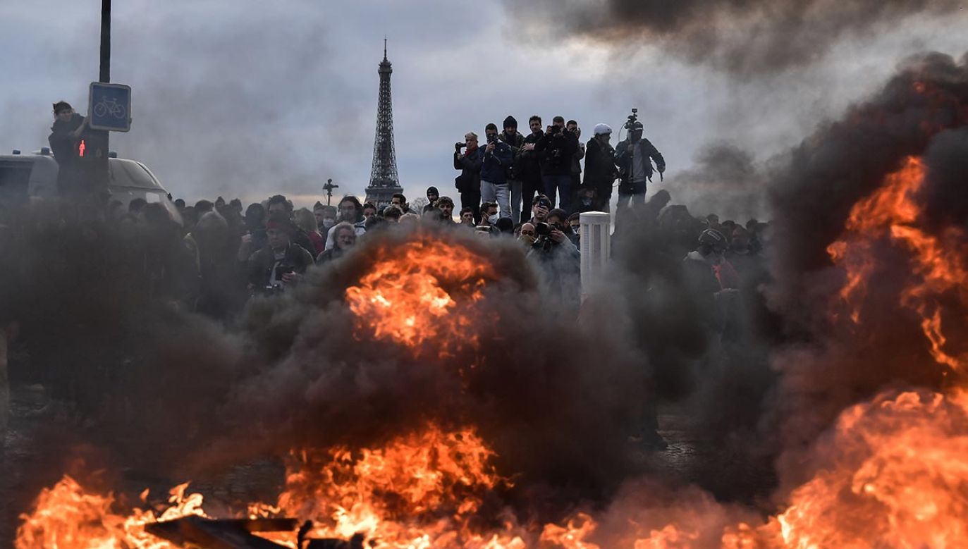 Związki zawodowe zapowiedziały kolejne strajki (fot.  Firas Abdullah/Anadolu Agency via Getty Images)
