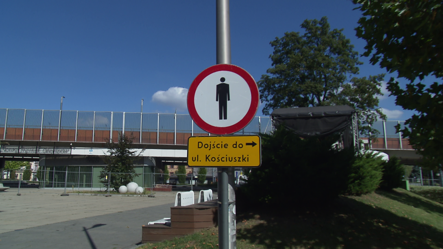 Rozbiórka estakady będzie kosztować co najmniej 30 milionów złotych. Fot. TVP3 Katowice