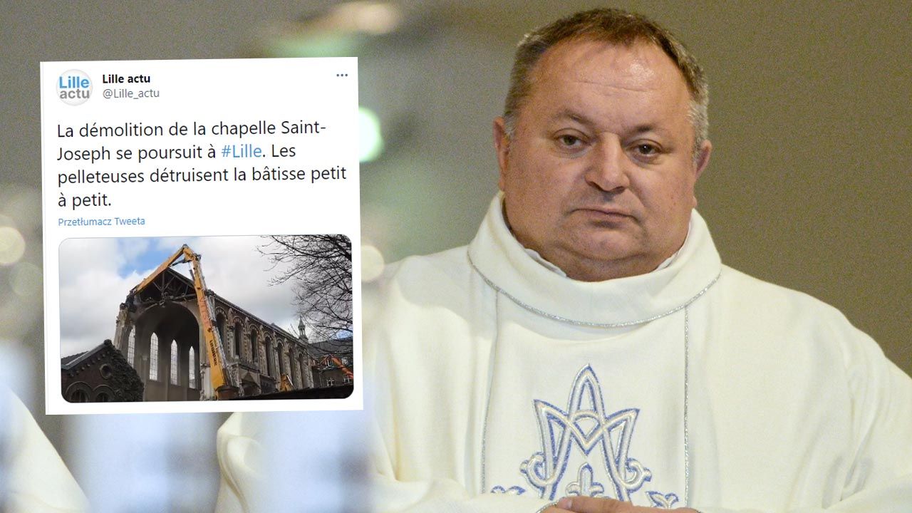 Ksiądz Waldemar Cisło o wydarzeniach we Francji (fot. PAP/Jakub Kamiński; Twitter/Lille actu) Ksiądz Waldemar Cisło o wydarzeniach we Francji (fot. PAP/Jakub Kamiński; Twitter/Lille actu)