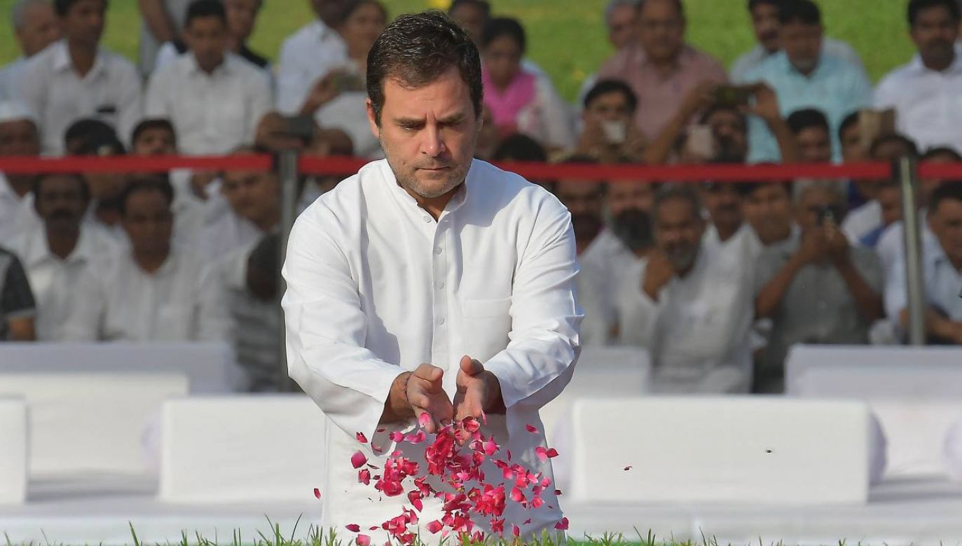 Lider indyjskiej opozycji Rahul Gandhi (fot. Raj K Raj/Hindustan Times via Getty Images)