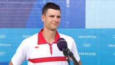 Hubert Hurkacz (fot. TVP)