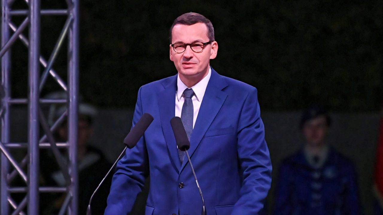 Premier RP Mateusz Morawiecki w trakcie przemówienia na Westerplatte (fot. PAP/Adam Warżawa) Premier RP Mateusz Morawiecki w trakcie przemówienia na Westerplatte (fot. PAP/Adam Warżawa)
