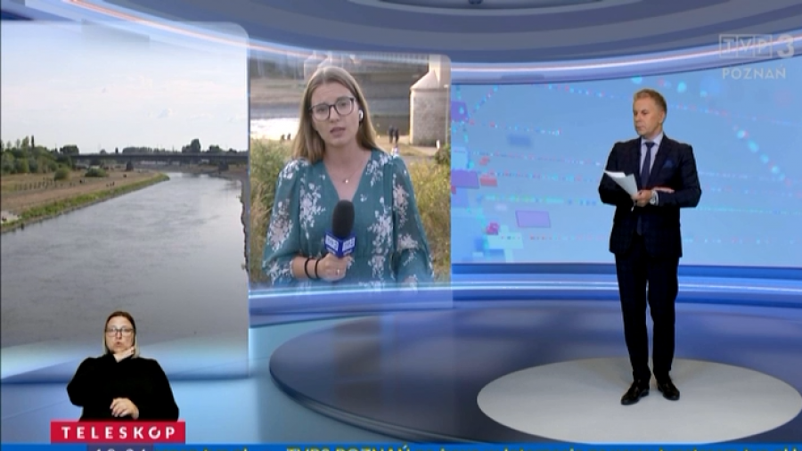 Śnięte ryby: wojewoda wielkopolski zwołał posiedzenie sztabu kryzysowego (fot. TVP3 Poznań)