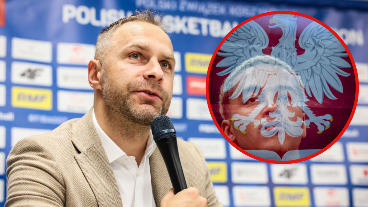Łukasz Koszarek i Jeremy Sochan (fot. 400mm.pl/PAP)