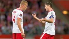 Adam Buksa (L) i Robert Lewandowski (fot. Getty Images)