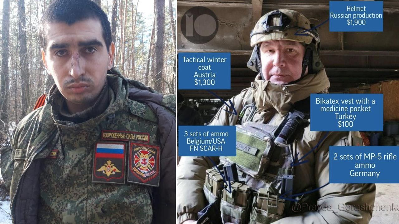 Rosyjskiej armii zaczyna brakować sprzętu (fot. Facebook/CinCAFU; Twitter/Biz_Ukraine_Mag)
