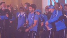Zenit St. Petersburg świętujący triumf w lidze rosyjskiej (fot. SNTV)