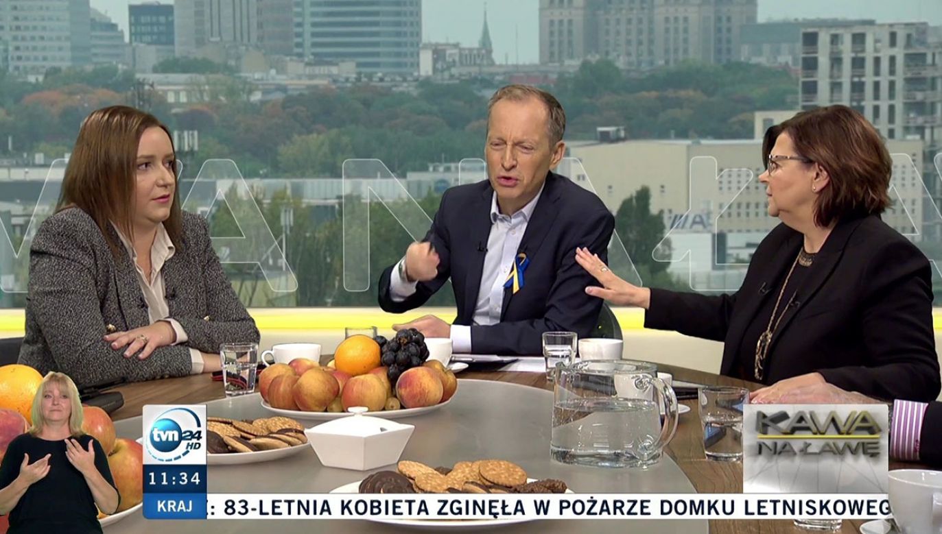 Posłanka PO Izabela Leszczyna (fot. screen TVN24)