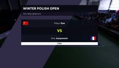 Tenis, turniej ITF kobiet w Lesznie – finał: Xinyu Gao – Elsa Jacquemot (fot.TVP SPORT)