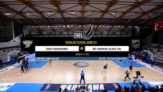 Dziki Warszawa – Valmiera Glass. Koszykówka, ENBL (fot. TVP SPORT)