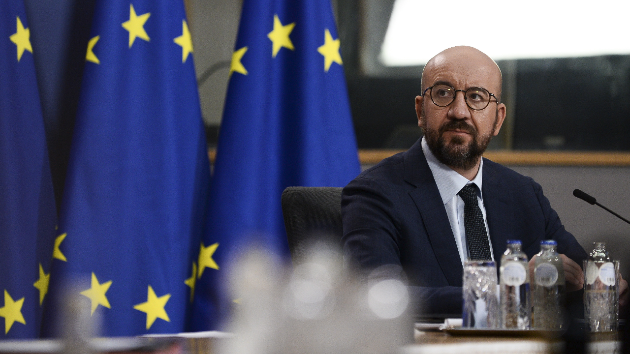 Szef Rady Europejskiej Charles Michel (fot. PAP/EPA/JOHANNA GERON / POOL) Szef Rady Europejskiej Charles Michel (fot. PAP/EPA/JOHANNA GERON / POOL)