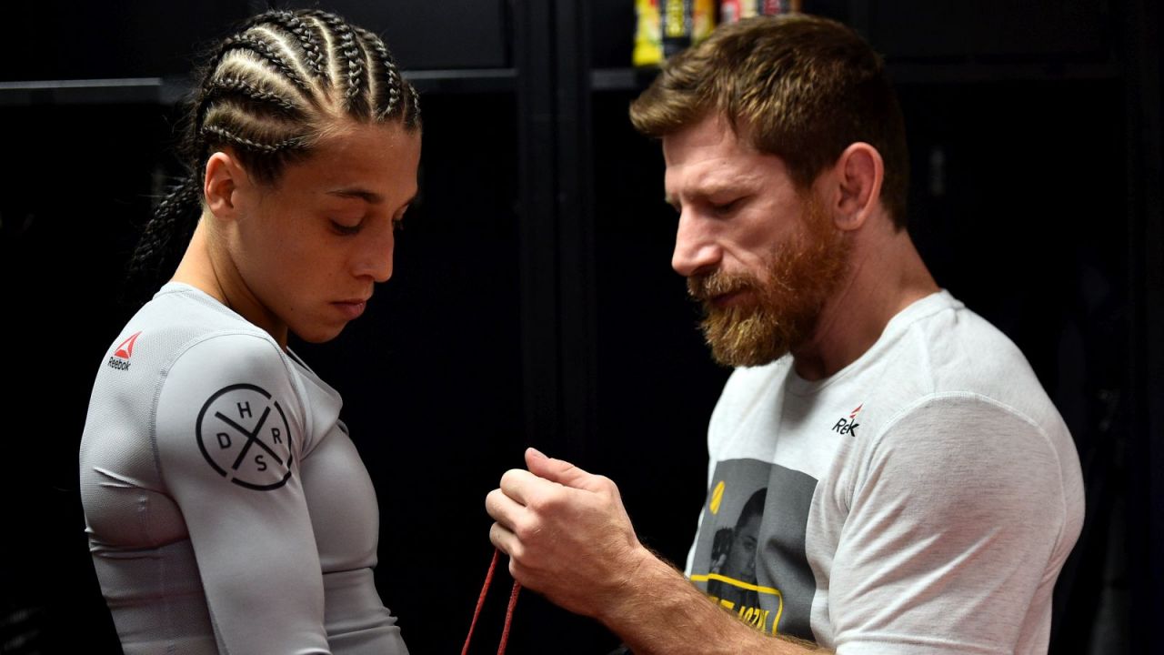 Joanna Jędrzejczyk i Mike Brown (fot. Getty)