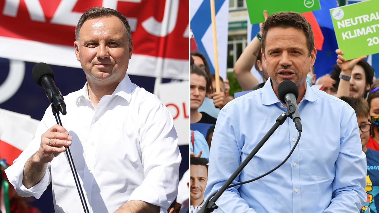 Prezydent RP Andrzej Duda i prezydent Warszawy Rafał Trzaskowski (fot. PAP/Łukasz Gągulski, Grzegorz Michałowski) Prezydent RP Andrzej Duda i prezydent Warszawy Rafał Trzaskowski (fot. PAP/Łukasz Gągulski, Grzegorz Michałowski)