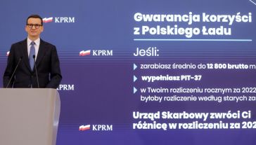 Senat zlecił analizę m.in. zysków podatkowych w ramach zmian wprowadzonych w „Polskim Ładzie”(fot. arch. PAP/Albert Zawada)