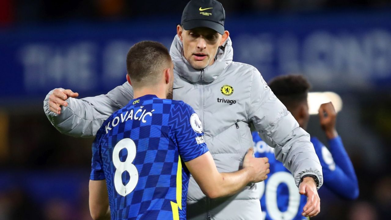 Thomas Tuchel i Mateo Kovacić (fot. Getty Images)