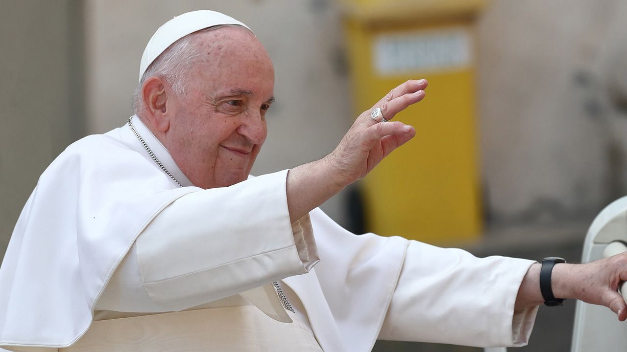 Papież Franciszek (fot. Grzegorz Galazka/Mondadori Portfolio via Getty Images)