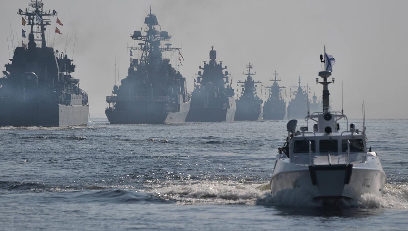 W ćwiczeniach bierze udział m.in. około 40 okrętów wojennych (fot. PAP/EPA/ALEXEI NIKOLSKY/SPUTNIK/KREMLIN POOL, zdjęcie ilustracyjne)