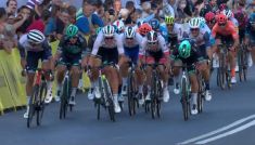 Mads Pedersen wygrywa 2. etap 77. TdP (fot. TVP)