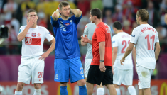 Reprezentacja Polski po meczu z Czechami na Euro 2012 (fot. Getty)