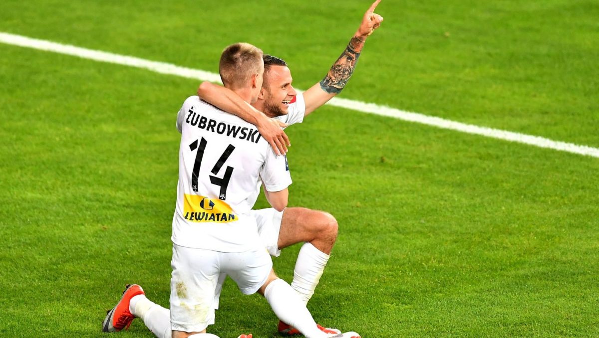 Radość Jakuba Żubrowskiego i Marcin Cebuli (fot. PAP)