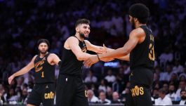 Cleveland Cavaliers świętują awans do kolejnej rundy play-off (fot. Getty)